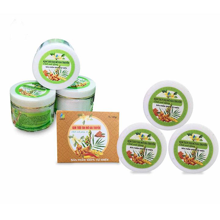 KEM TAN MỠ Gừng - Kem tươi Tan mỡ Gia truyền Chiết xuất Gừng Tươi, massage Tan mỡ Bụng, Đùi, Bắp tay...