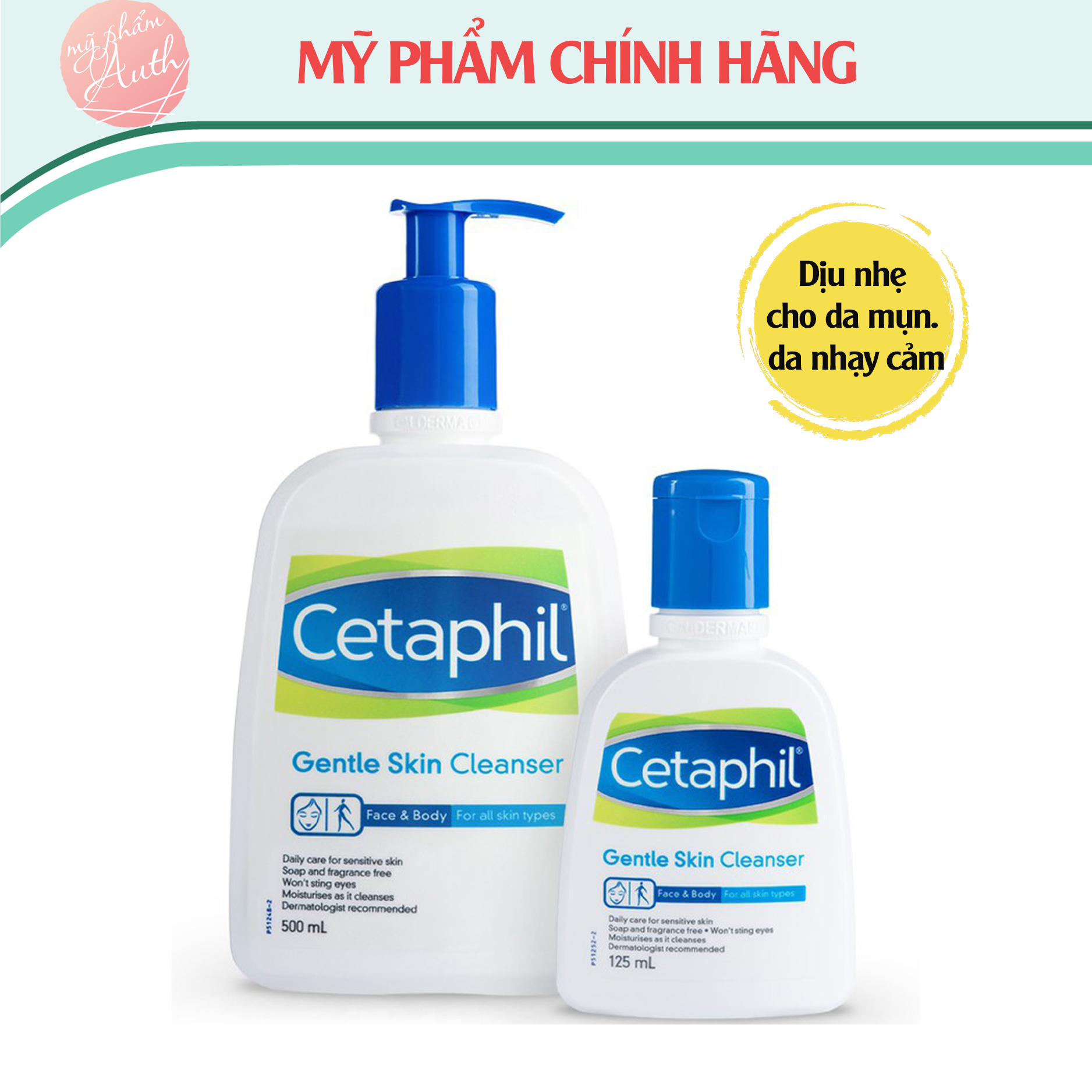 [HCM][CHÍNH HÃNG] Sữa Rửa Mặt Cetaphil Dịu Nhẹ cho da nhạy cảm 125ml chính hãng Canada. sữa rửa mặt cho da nhạy cảm