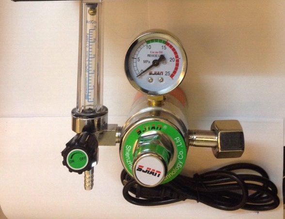Đồng hồ khí CO2 - 36V - 220V hàn Mig loại tốt