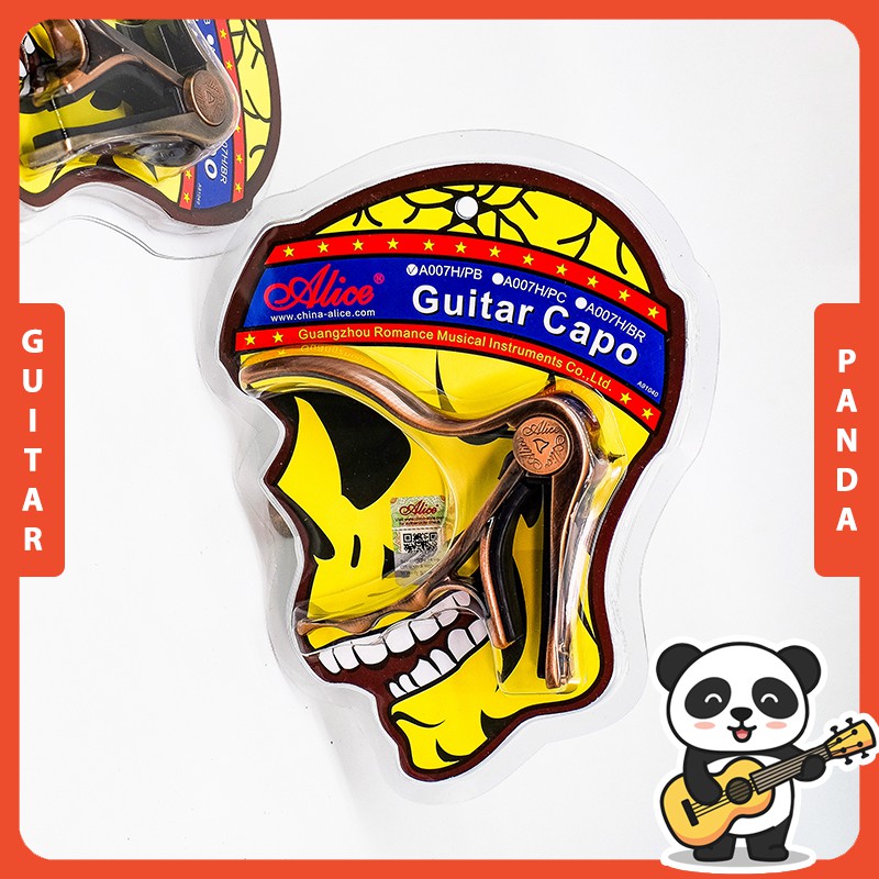 Capo Đàn Guitar Đầu Lâu Acoustic Classic Ukulele Kim Loại Đồng Đúc Guitar Panda
