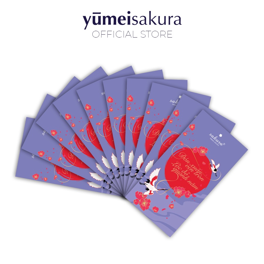 Set quà tặng 10 bao lì xì Yumeisakura 2024