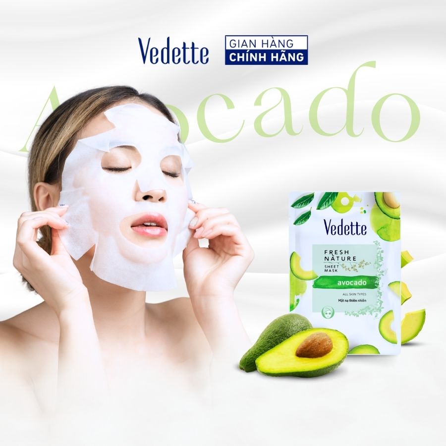 Mặt nạ thiên nhiên Vedette Bơ 22ml