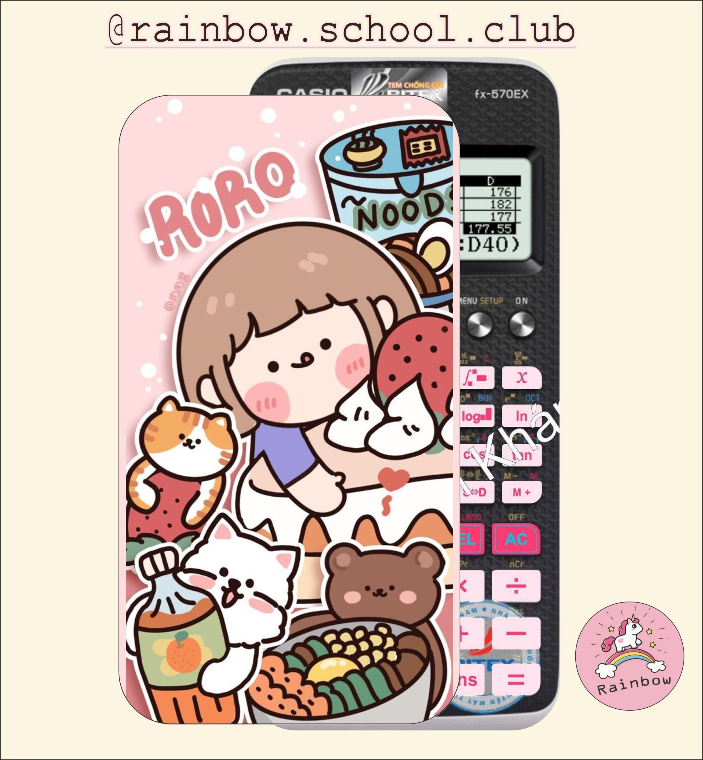 Decal máy tính in theo yêu cầu casio/vinacal