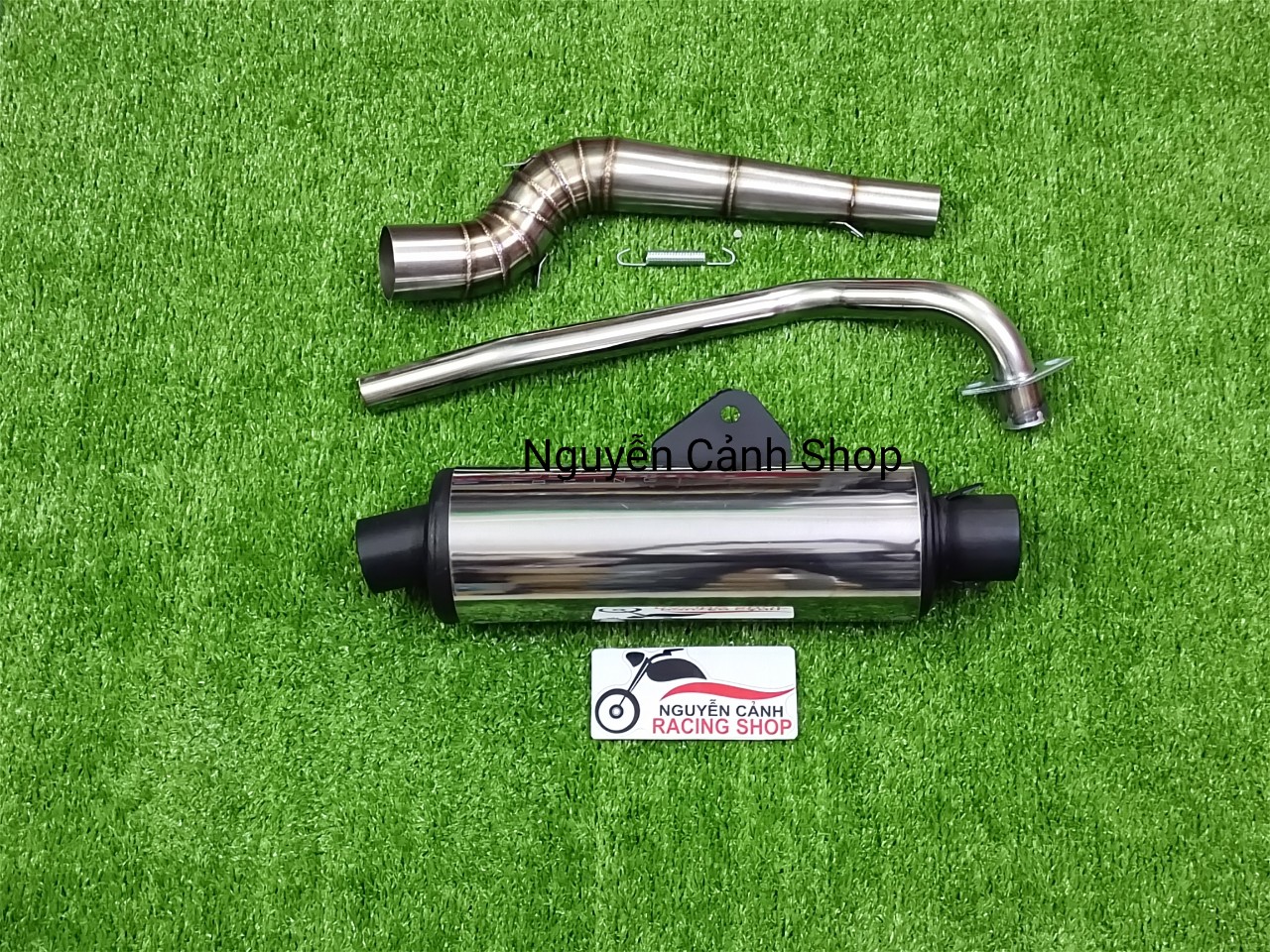 Pô CBR ngắn 40CM có cổ 2 khúc-Wave-Dream-Sirius-Exciter-raider-Winner-Sonic