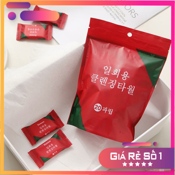 Khăn Giấy Ướt Dạng Viên Nén Hương Thơm Dịu Nhẹ Kháng Khuẩn Bảo Vệ Da An Toàn Tiện Lợi