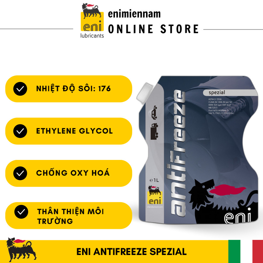 Nước Mát ENI Spezial hồng 1L, nhiệt độ sôi 176 (Nhập khẩu Ý)
