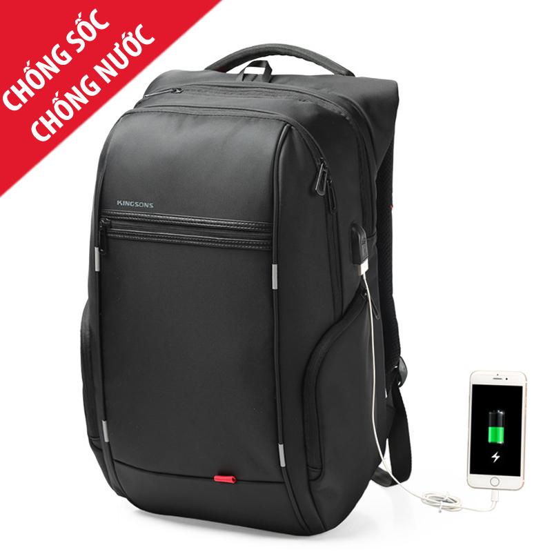 Balo Nam du lịch dành cho doanh nhân Chống Nước , Chống Sốc bảo vệ laptop cao cấp có cổng USB – rộng rãi đựng được laptop và nhiều đồ