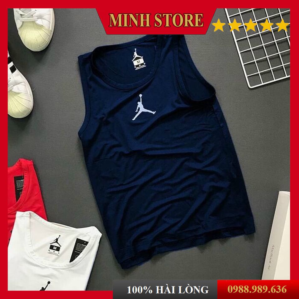 Áo Ba Lỗ Nam Lưới Thông Hơi sát nách mặc tập gym ở nhà Áo 3 lỗ nam thể thao siêu mát mùa hè - Minhstore5