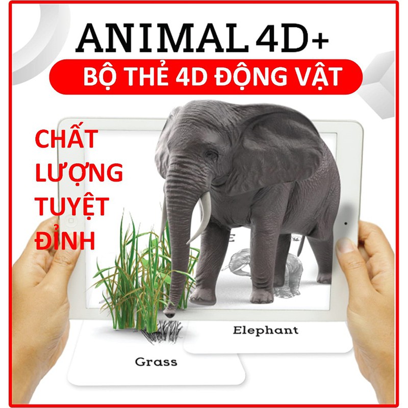 Thẻ học thông minh - bộ thẻ 4d ươm mầm ước mơ tương lai - flashcard 3d 4d