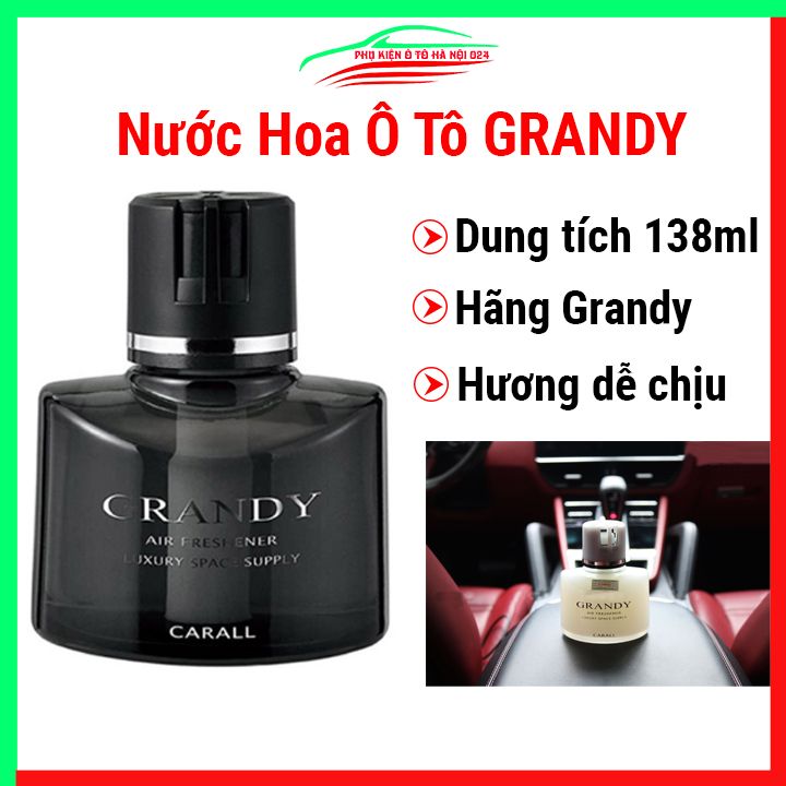 Nước hoa ô tô cao cấp GRANDY 138ml tạo hương thơm cho xe