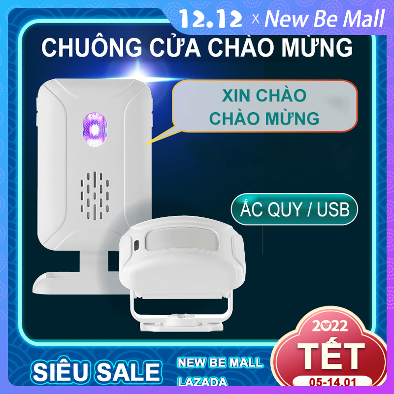 [HCM]Chuông Báo Mở Cửa Chuông Chống Trộm Thông Minh Chuông Báo Khách Khi Mở Cửa.Chuông Báo Động Có 5 Chế Độ BáoChế độ chào mừng Chế độ chuông cửa Nhắc nhở Chế độ chống trộm Đèn tín hiệu 7 màu Chế độ ánh sáng ban đêm