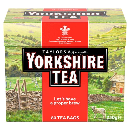 Trà yorkshire nhập khẩu anh quốc 80 gói-yorkshire 80 teabags 250g