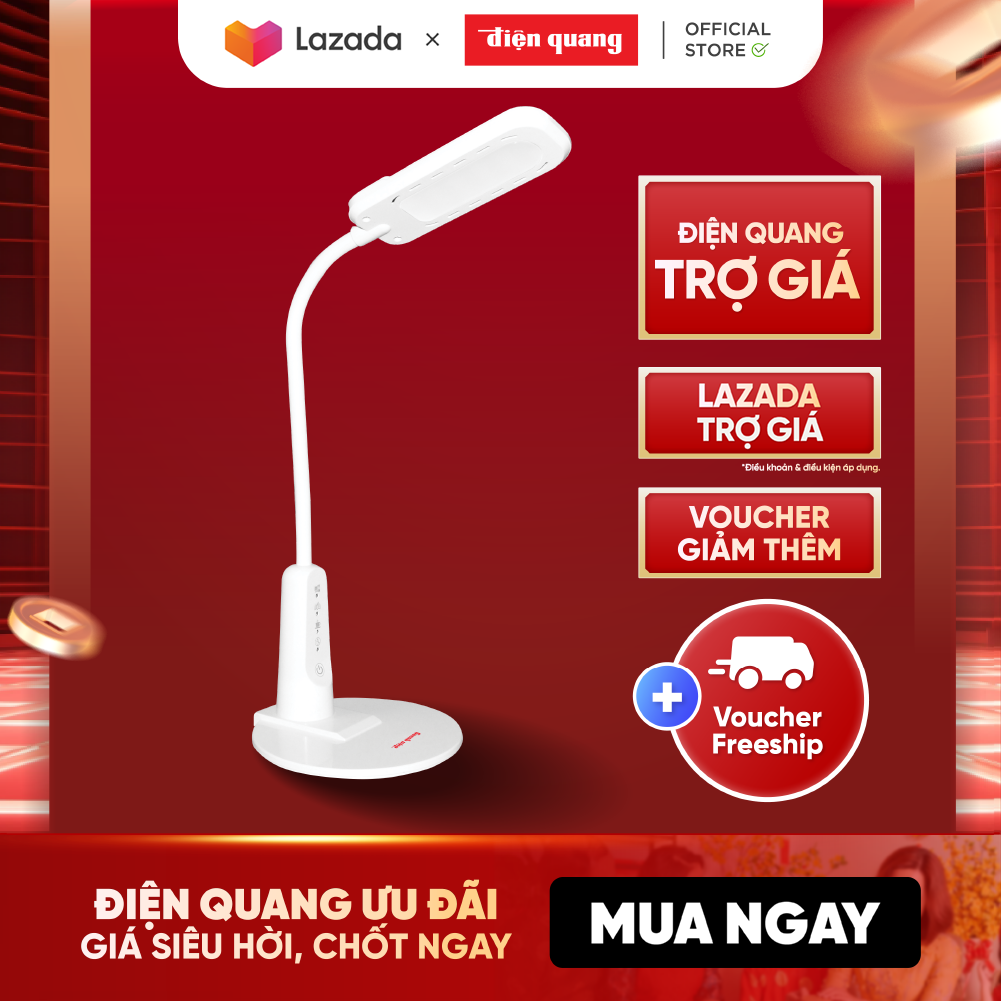  Đèn bàn led Điện Quang ĐQ LDL04 4W cắm điện trực tiếp 