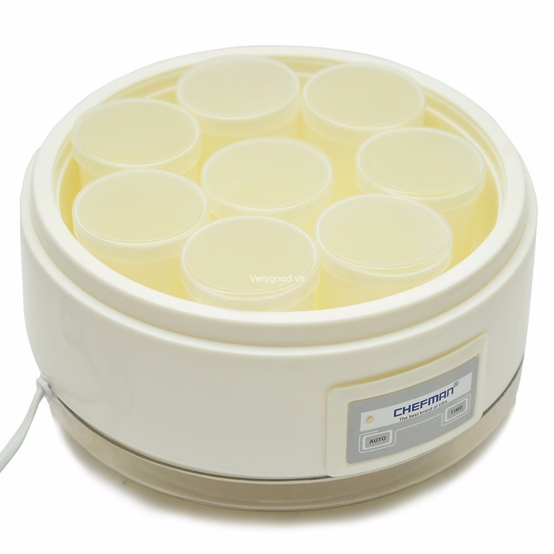 Máy làm sữa chua chefman 8 cốc tặng 8 cốc - 2398