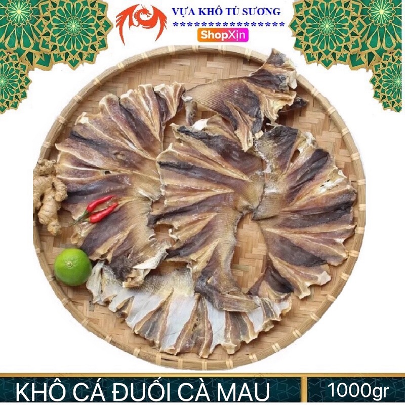 1kg khô cá đuối trắng lạt xẻ vạt - mồi nhậu ngon tuyệt vời - đặc sản cà mau