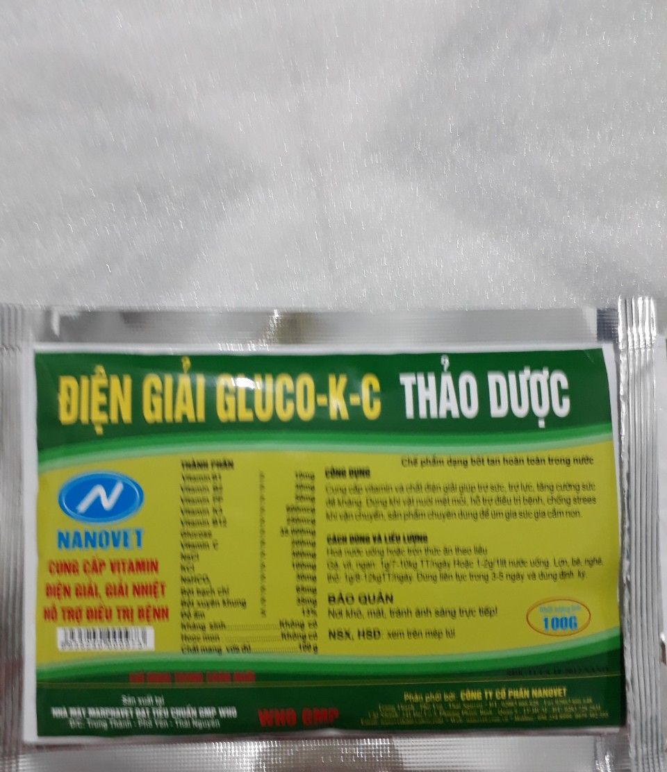 Điện giải gluco-k-c thảo dược 100g