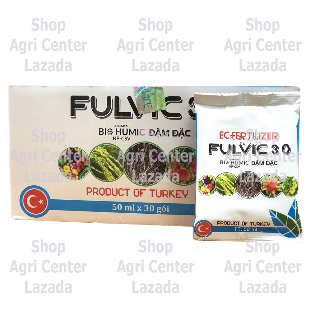 Phân bón lá hữu cơ sinh học cao cấp bio humic đậm đặc fulvic 3 0