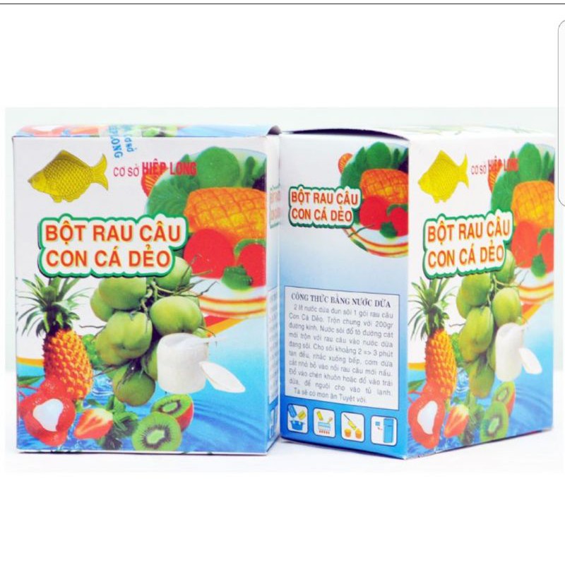 Bột rau câu con cá dẻo