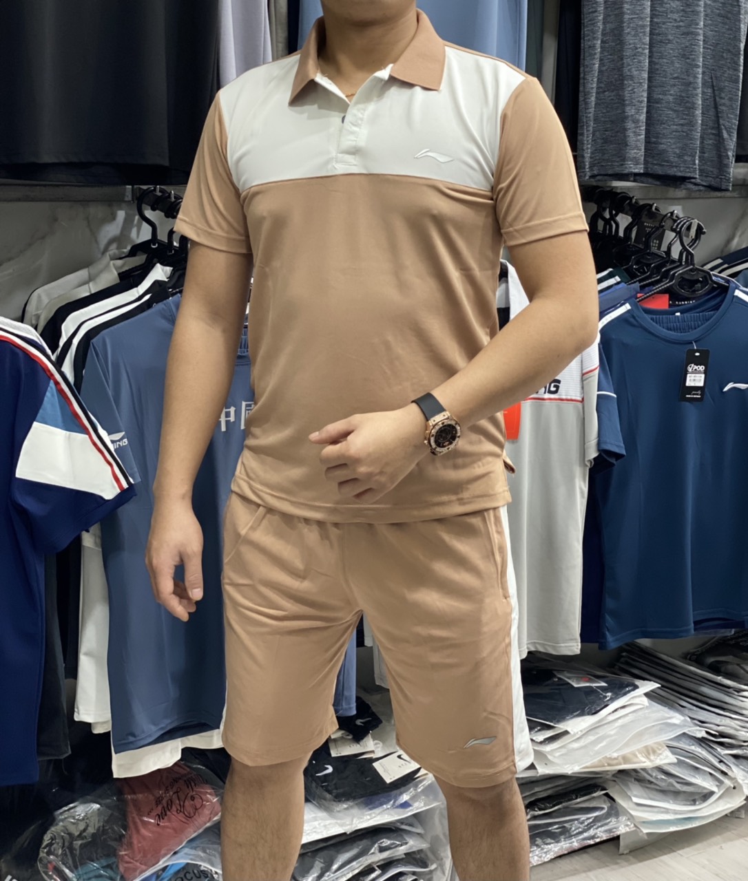 Bộ thể thao mùa hè nam, sét thể thao lining mẫu mới nhất năm nay