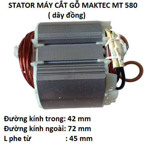 Stator, cuộn điện lắp máy cưa gỗ mt580 - sa cưa gỗ mt 580 dca