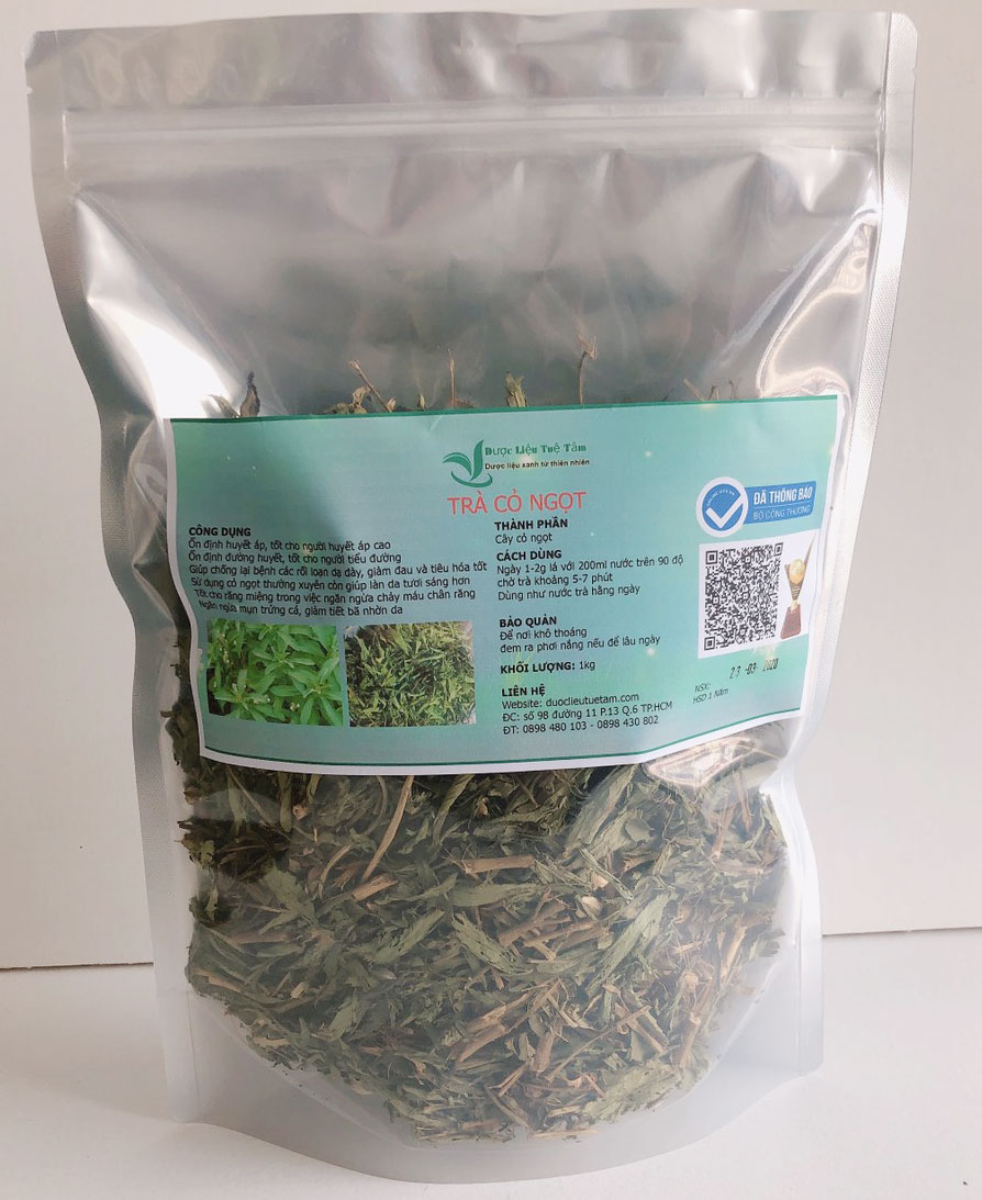 1kg Trà cỏ ngọt - Cỏ ngọt hữu cơ việt nam