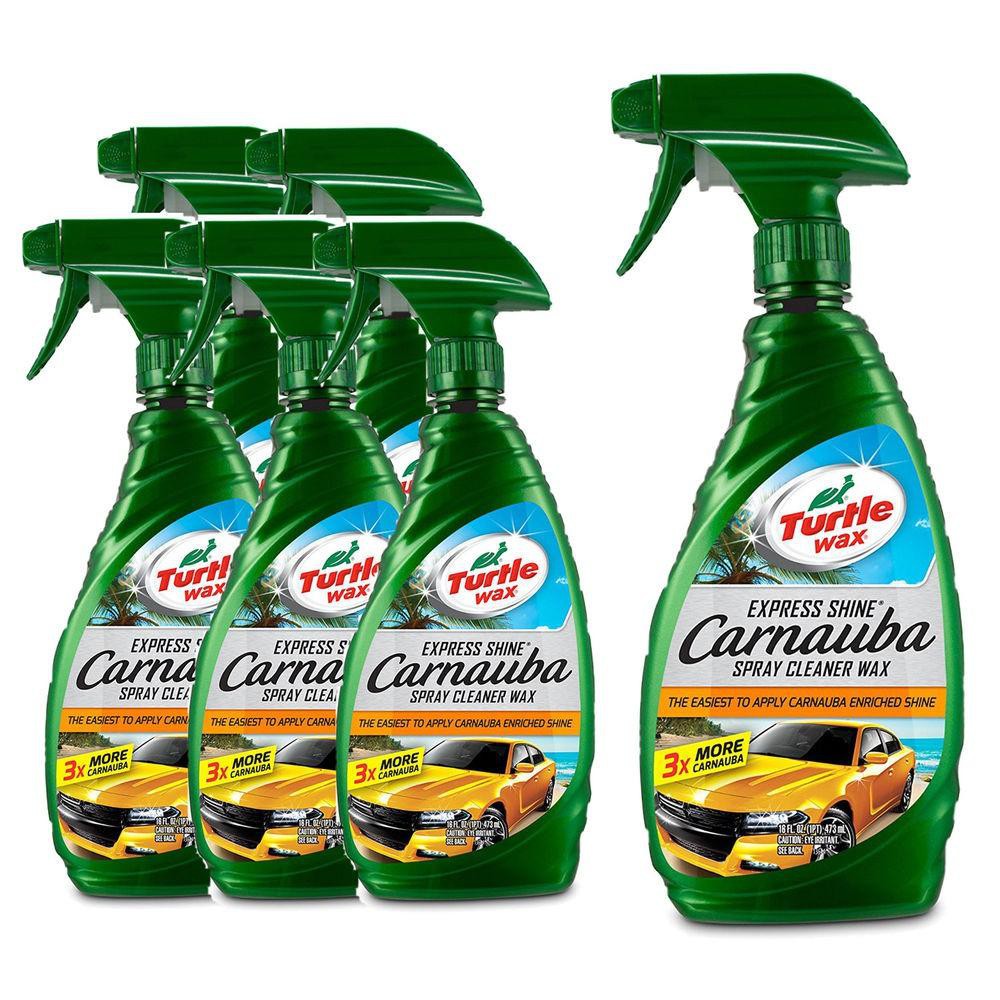 Xịt bóng sơn nhanh cho xe sơn bóng Turtle Express Shine Wax Carnauba Cleaner Wax 3mllehienshop