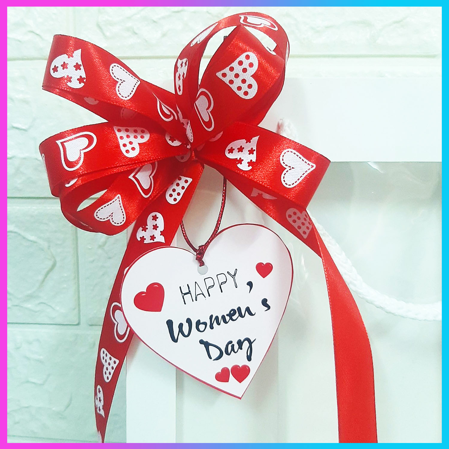 [1k/cái] 10 Thẻ Tag Chúc Mừng Ngày 8/3 Treo Trang Trí Bó Hoa/Hộp Quà Tặng/Giỏ Quà