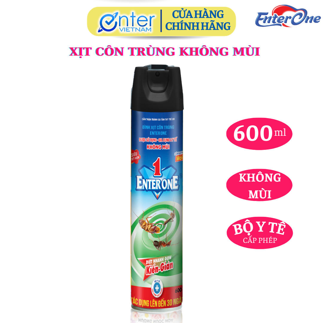Hàng Chính Hãng Bình xịt côn trùng EnterOne siêu tiết kiệm diệt KIẾN DÁN hiệu quả an toàn