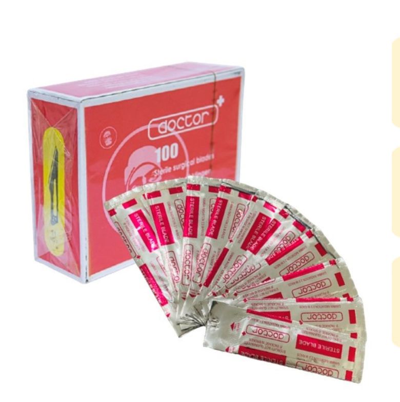 Lưỡi dao mổ doctor số 11 lưỡi thẳng, bản nhỏ, đầu mũi nhọn