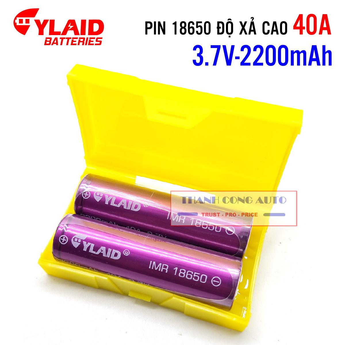 Pin sạc 18650 cylaid 2200mah 40a 3.7v