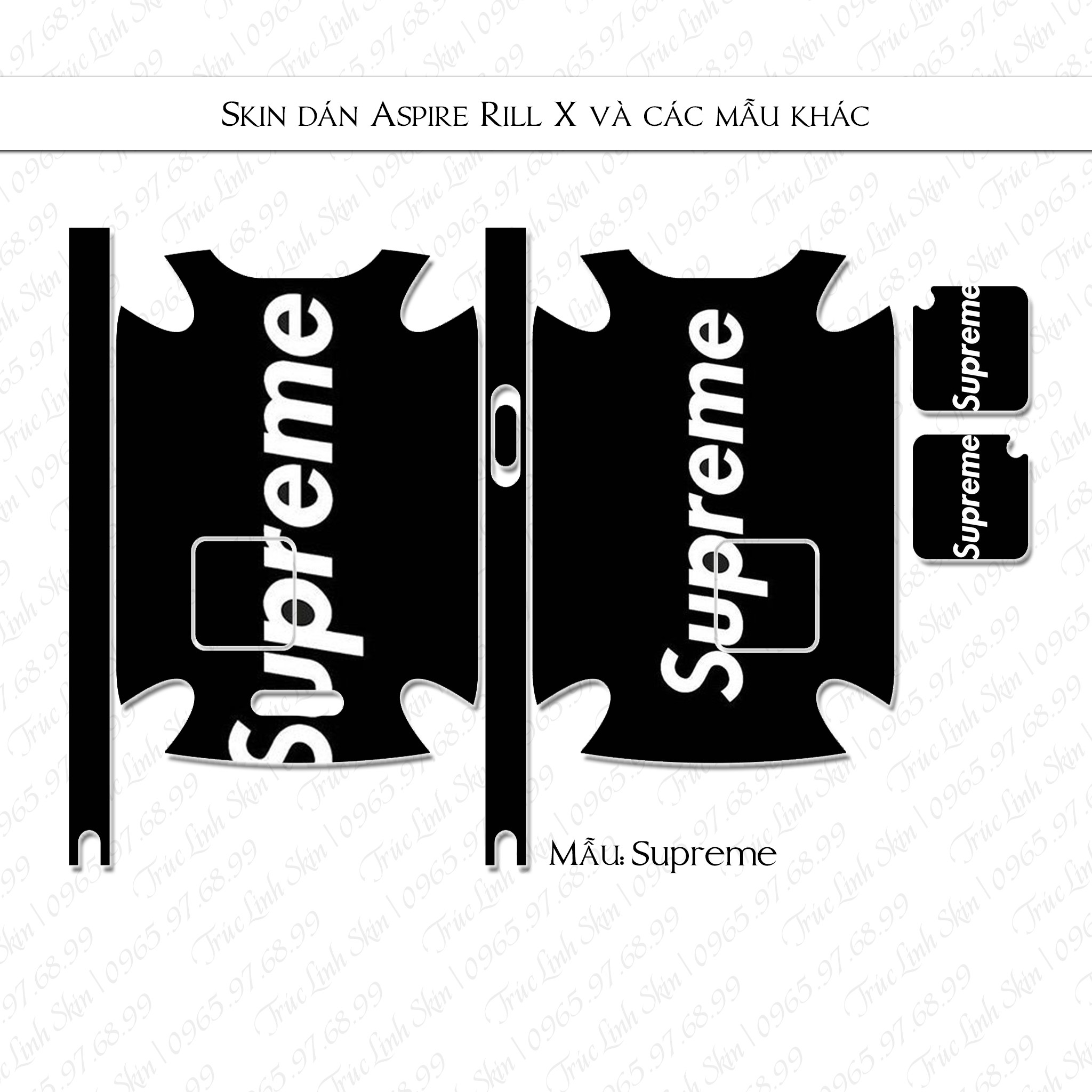 mẫu dán skin decal cho aspire riilx