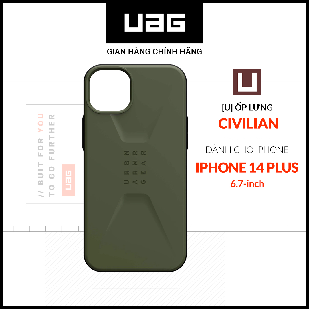 Ốp lưng uag civilian cho iphone 14 plus