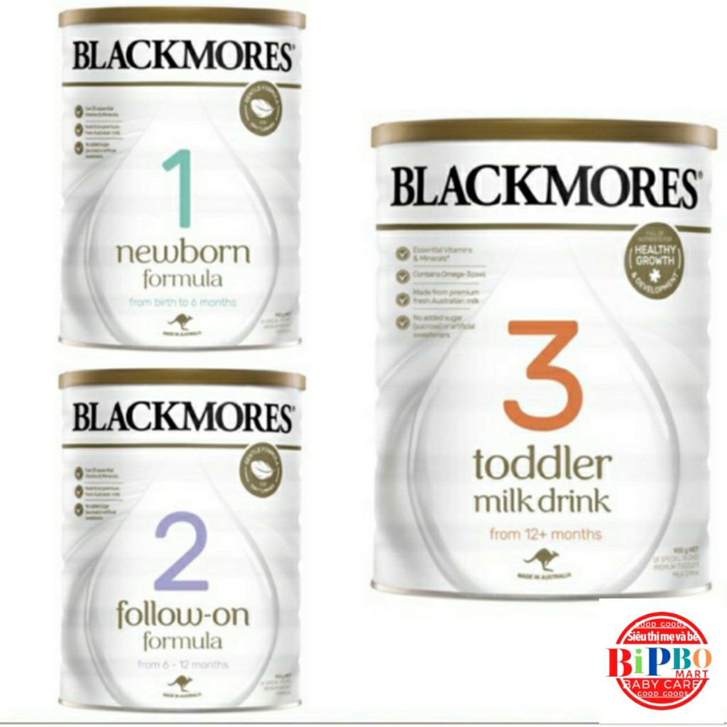 Sữa blackmore 900g đủ 3 số 1,2,3 úc date 2022 _ blackmores - số 2