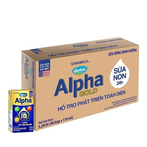 [Hoàn tiền 12%] [HCM]Sữa Bột Pha sẵn Alpha Gold 110ml