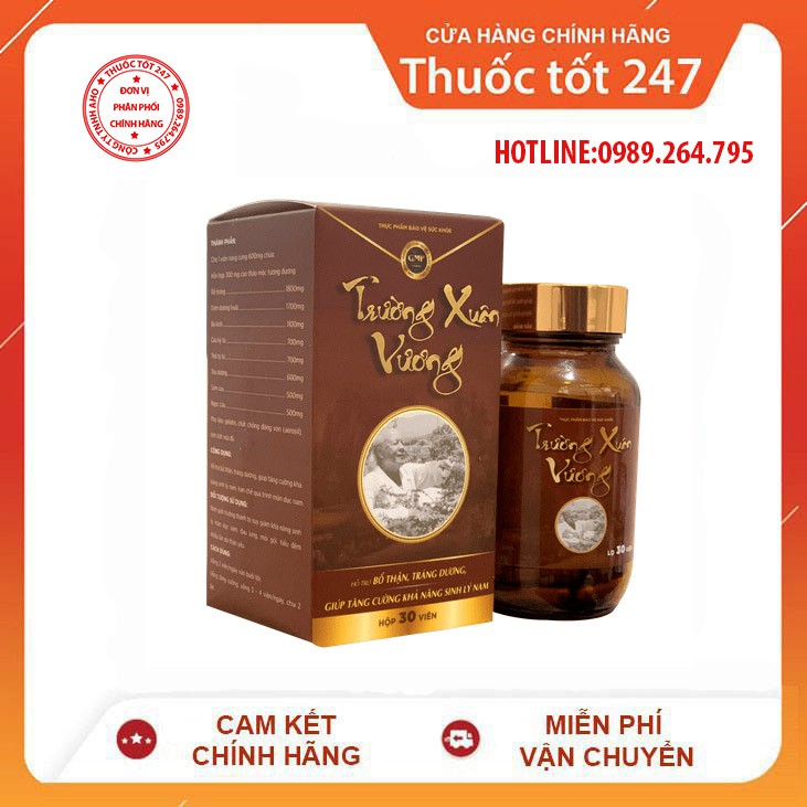 Trường xuân vương - cải thiện sinh lý nam giới 30 viên