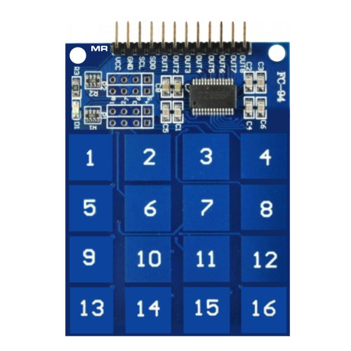 Ttp229 bàn phím cảm ứng điện dung 16 phím