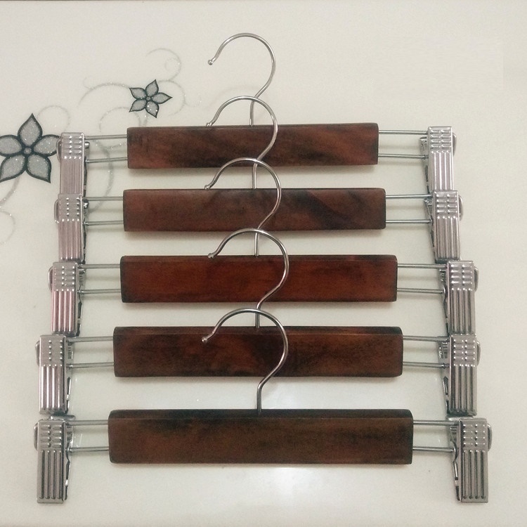 Móc Kẹp Gỗ Nâu Thường Trẻ Em 25cm ( Bộ 10 Móc )