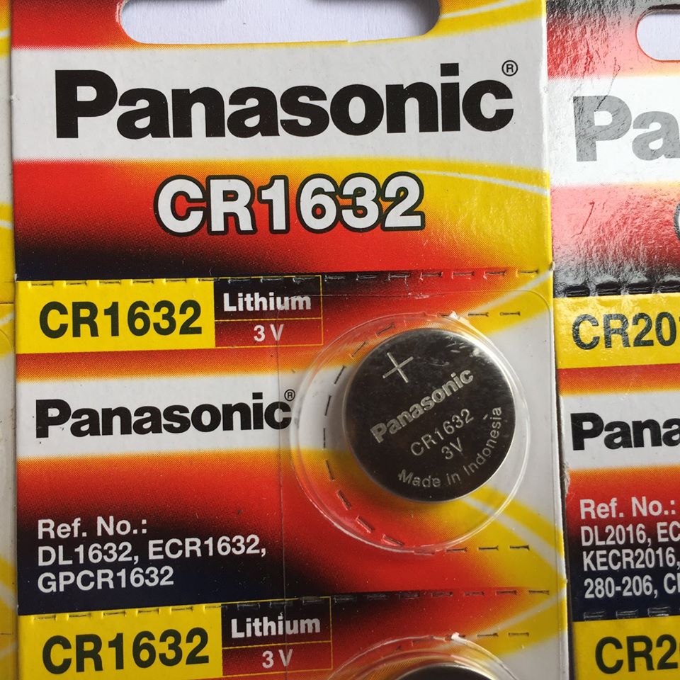 Vỉ 5 viên pin cúc Panasonic CR1632