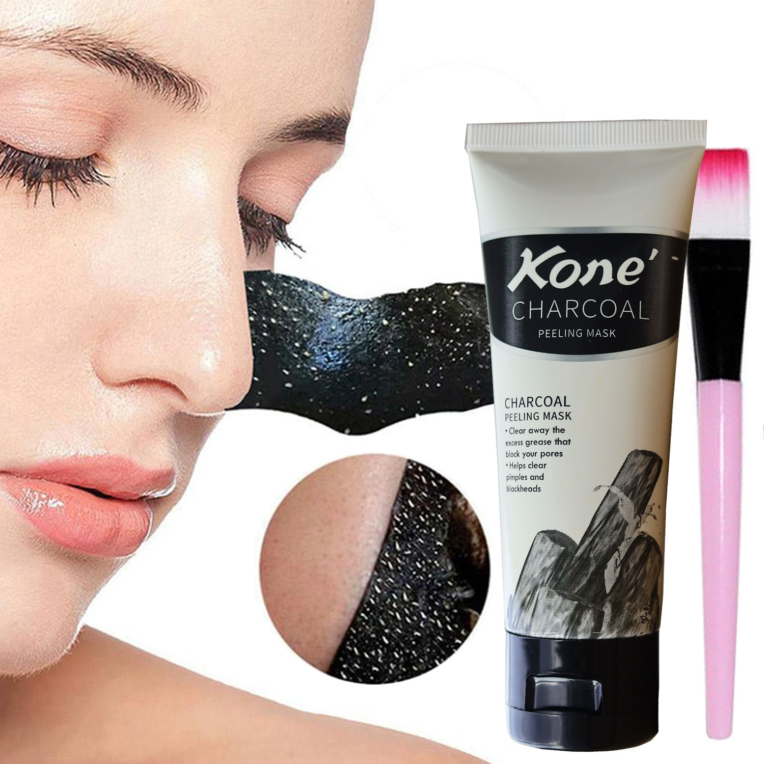 Gel Lột Mụn KONE 90gr Lột Sạch Mụn Cám, Mụn Đầu Đen, Thải Độc Chì, Sạch Mụn, Sáng Da