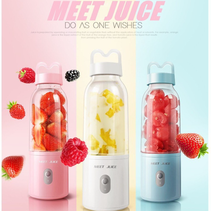Sale 50% -máy xay sinh tô cầm tay mini meet juice dung tích 500ml nhỏ gọn công suất 150w, máy xay sinh tố đa năng xay bột, xay cháo, xay rau củ quả - máy xay sinh tố mini 22000 vòng/ phút.