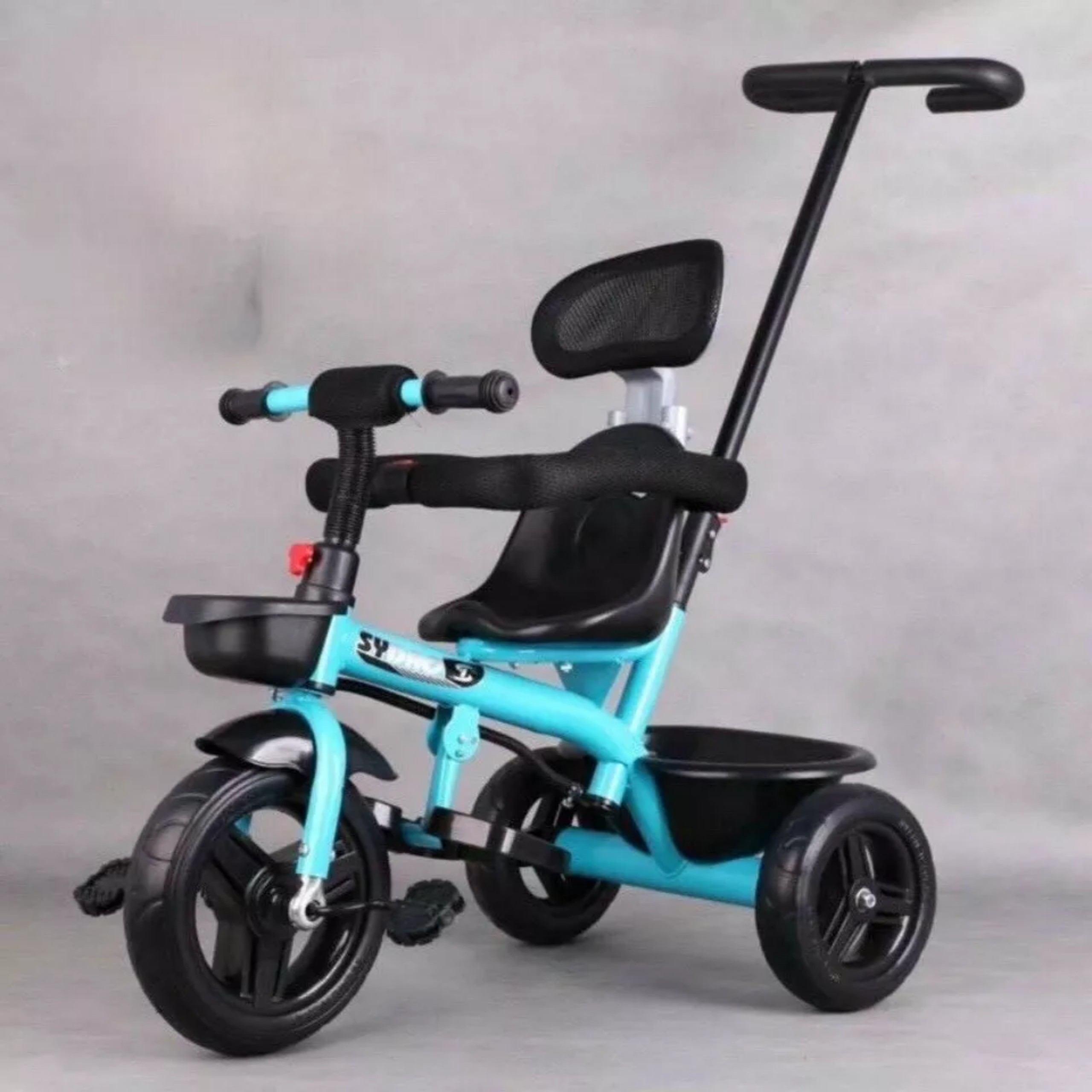 Xe đẩy cho bé, xe đẩy 3 bánh có tay đẩy , khung thép chắc chắn cho bé