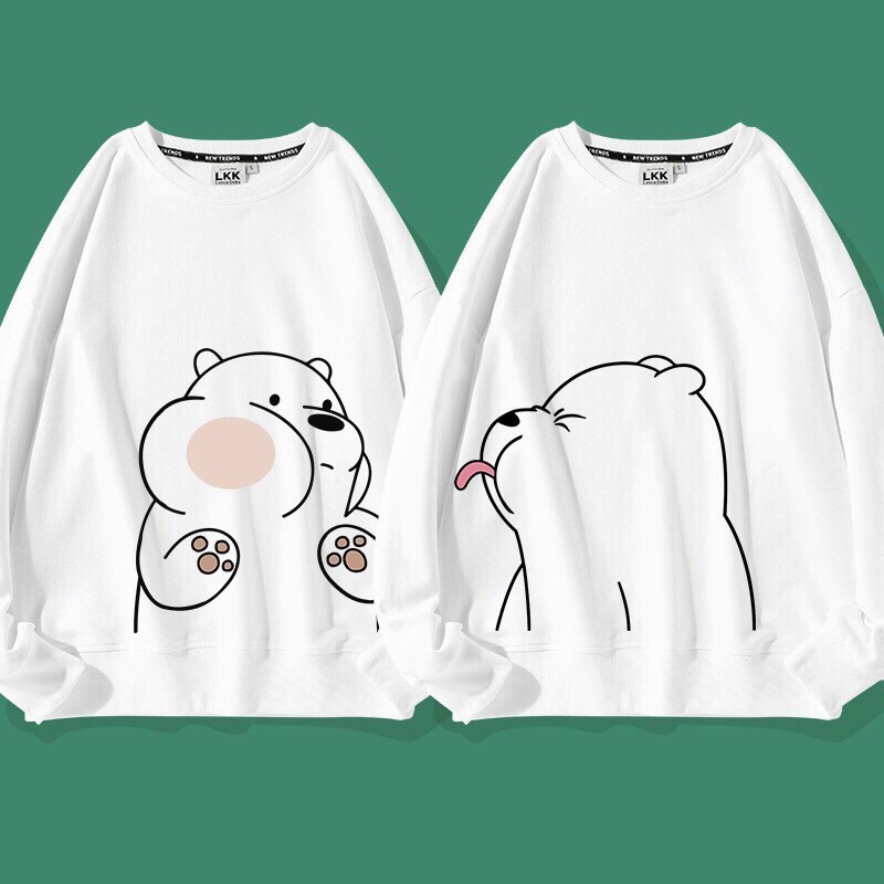 [HCM]ÁO SWEATER BASIC TAY DÀI - ÁO UNISEX TRƠN  ÁO KHOÁC UNISEX  ÁO KHOÁC Nỉ  ÁO KHOÁC HOODIE ÁO KHOÁC HOODIE NỮ  ÁO HOODIE ÁO CADIGAN MIX HOẠT HÌNH GẤU CUTE NGẦU SIÊU XINH BL