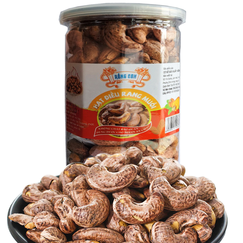 500GRAM Hạt Điều Rang Muối Thương Hiệu Rồng Con - Đồ Ăn Vặt