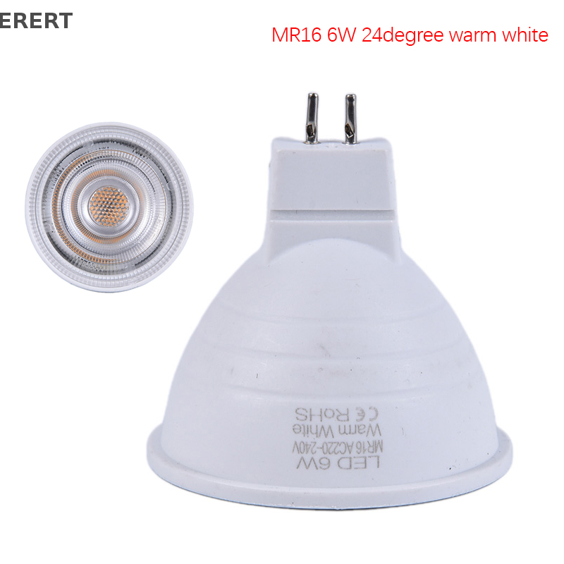 New Arrived On Tuesday Đèn rọi LED COB GU10 có thể điều chỉnh độ sáng bóng đèn MR16 6W đèn chiếu sáng trắng 220V