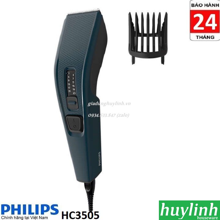 Tông đơ cắt tóc Philips HC3505 - Chính hãng bảo hành 2 năm