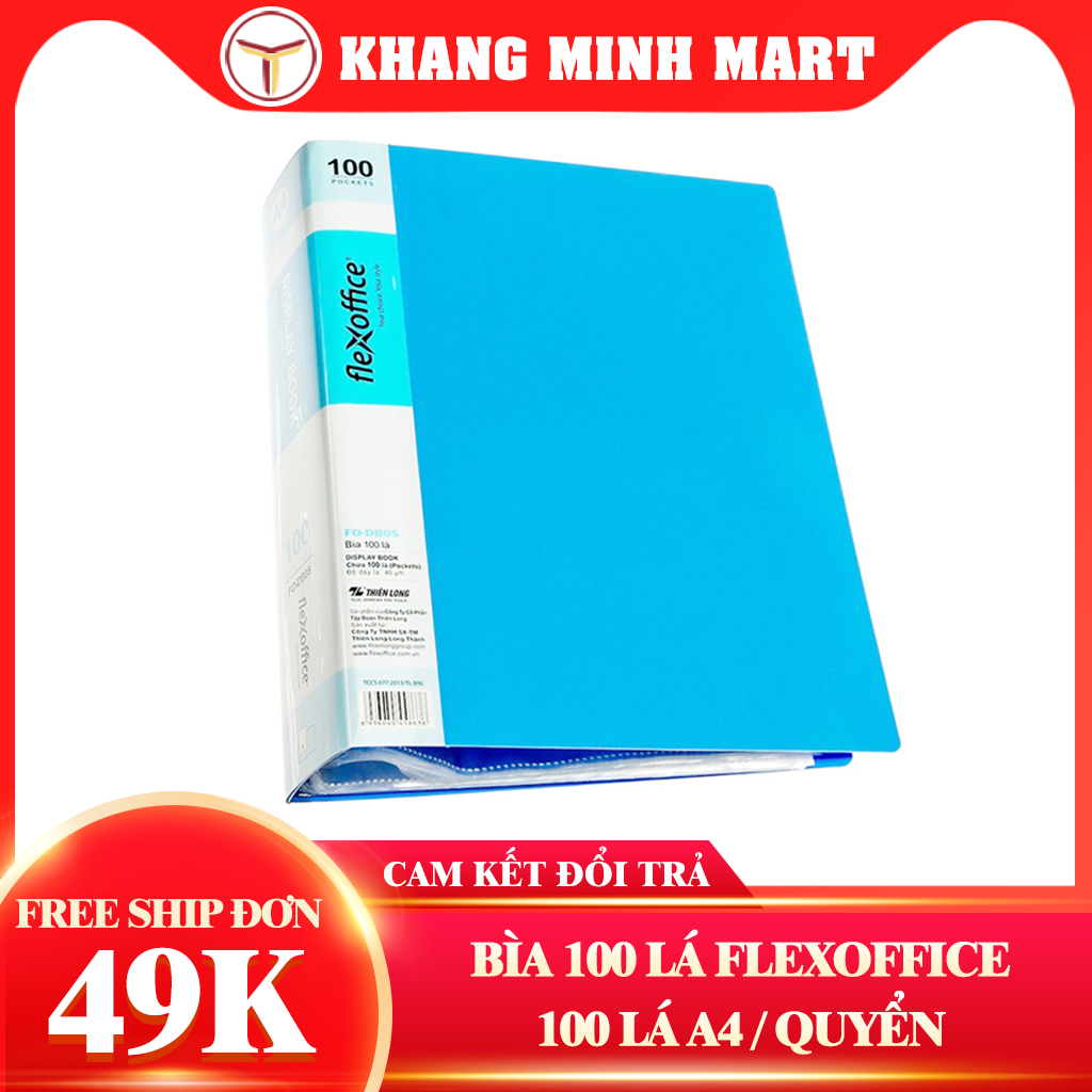 Bìa 100 lá a4 thiên long flexoffice fo-db05