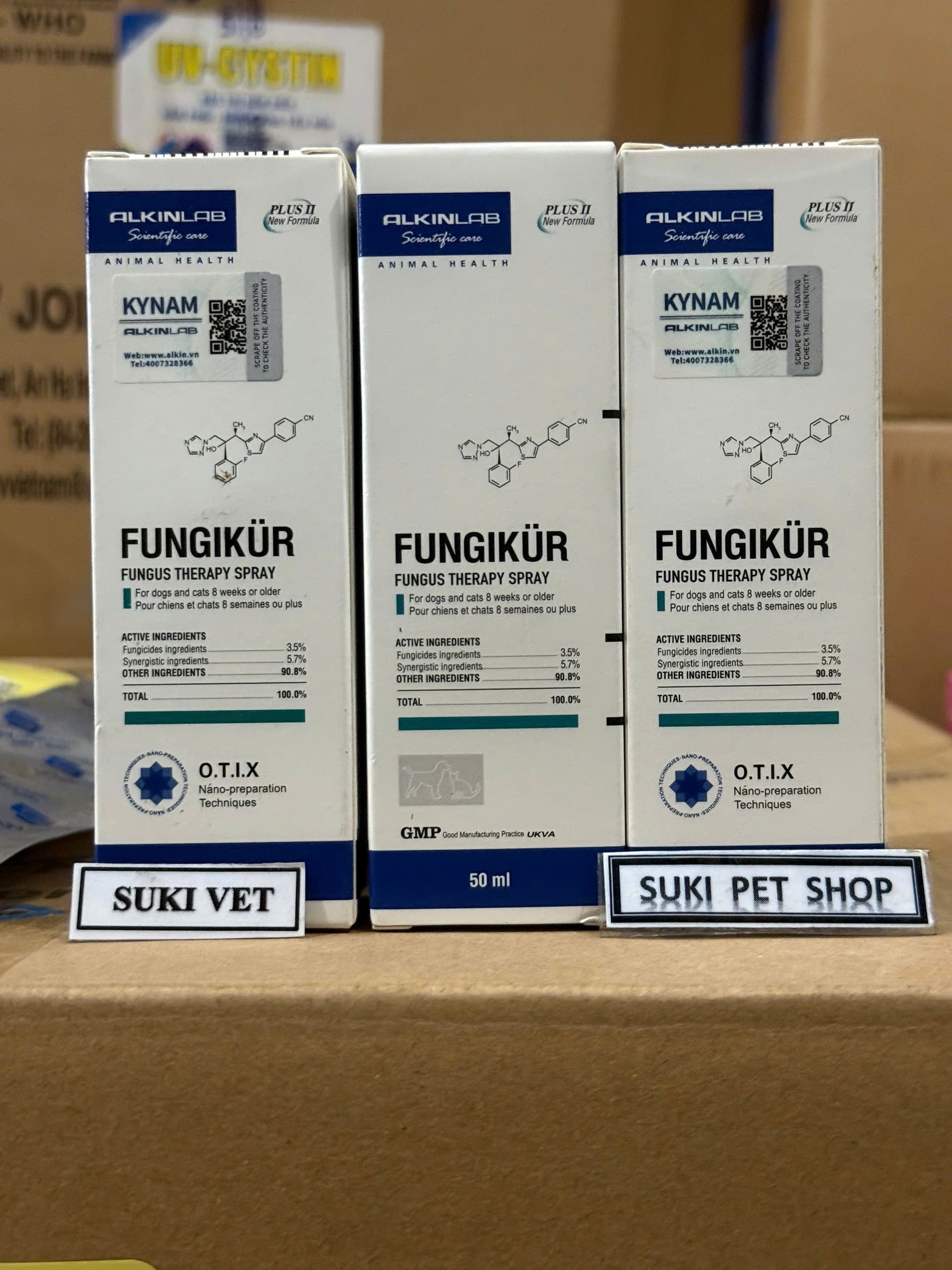  FUNGIKUR   50ml   - HÀNG KỲ NAM CHÍNH HÃNG - SẢN PHẨM XỊT DÀNH CHO CHÓ MÈO NẤM DA 