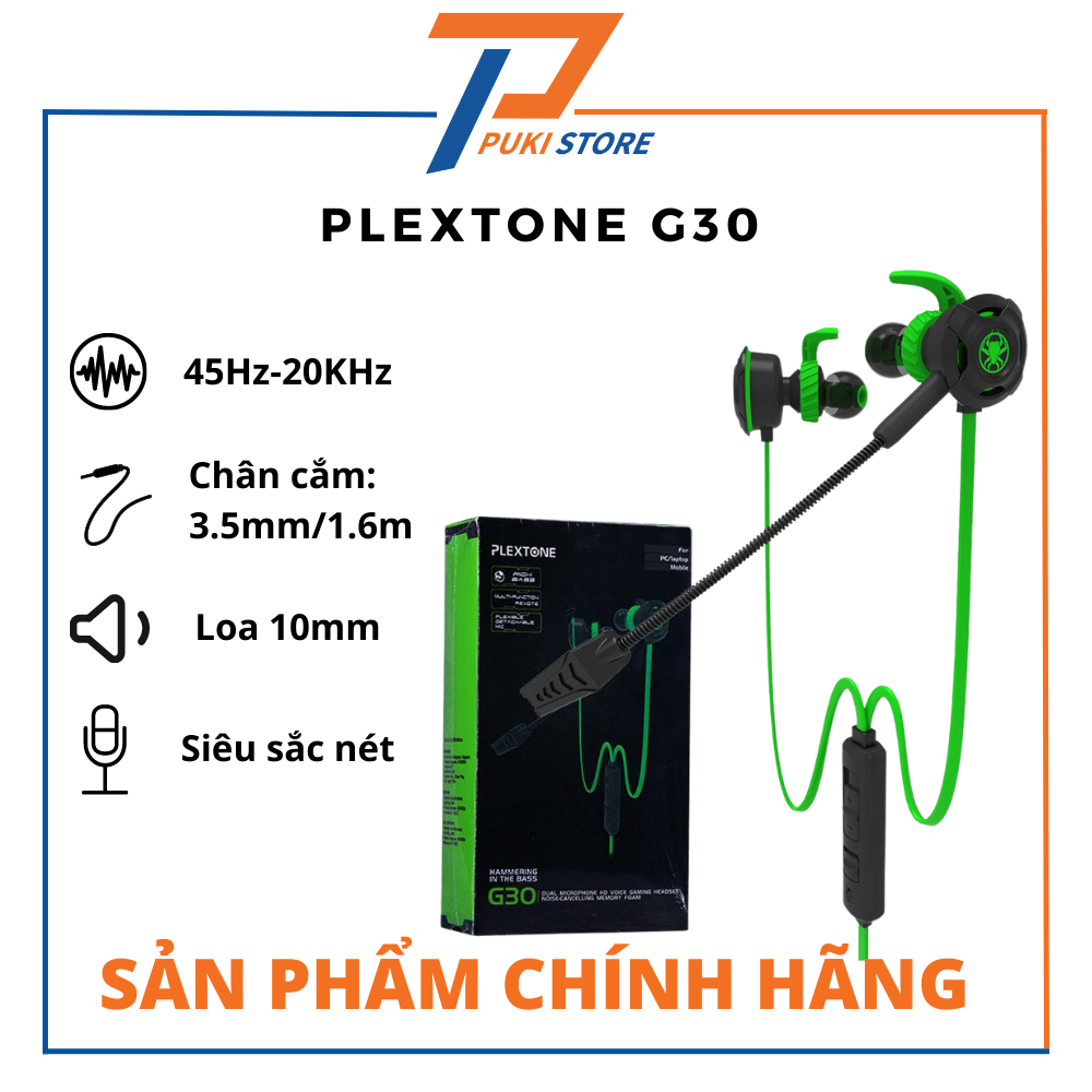 Tai nghe chuyên game thủ Plextone G30 - Hàng Chính Hãng