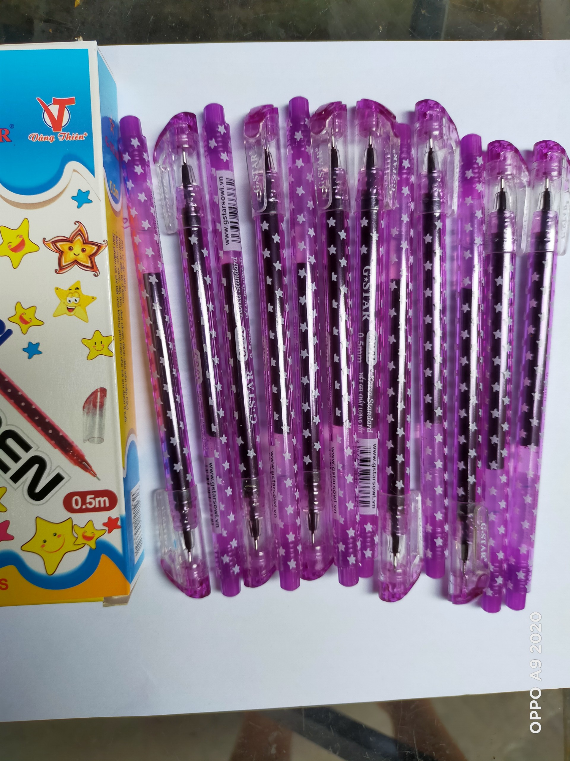 Hộp 12 cây viết gel mực tím GP-01 Gstar