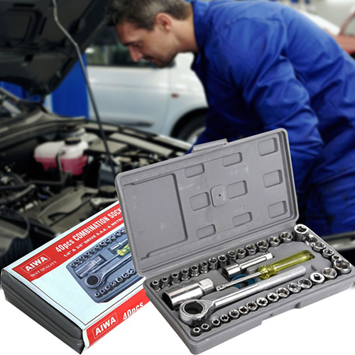 [HCM]Tip van da nangBộ khẩu 40 chi tiết cao cấp siết mở ốc bộ vặn ốc đa năng nhanh chóng tiện lợi sale lớn 50%.